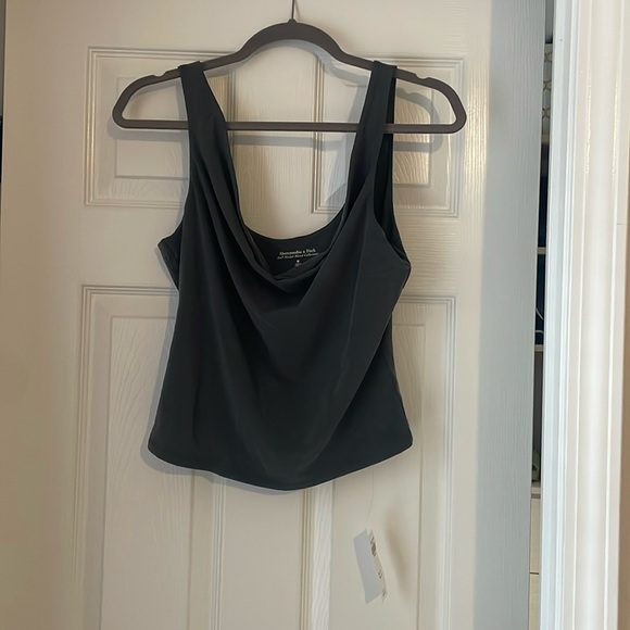 Abercrombie Sandwash Jersey Tuckable Draped Top - Picture 1 of 4